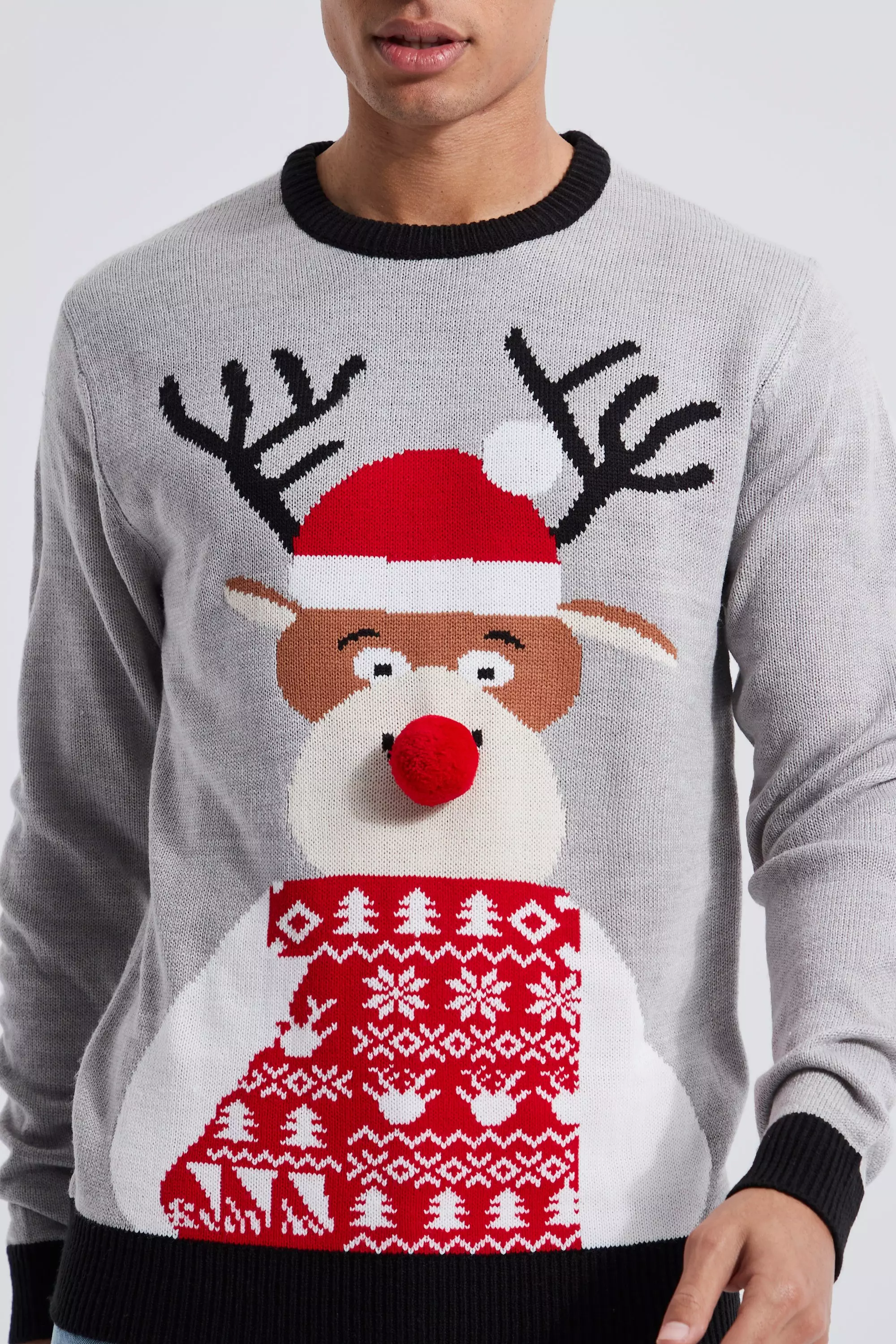 Mens reindeer clearance christmas jumper